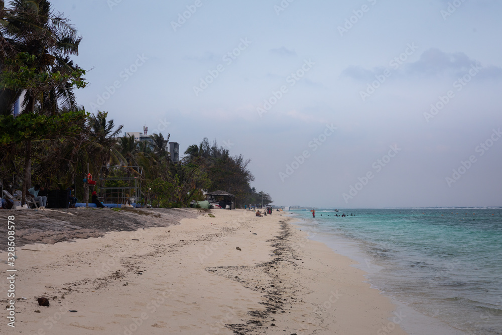 View from Hulhumale island at Male Atoll in Maldives. View from Hulhumale island at Male Atoll in Maldives.