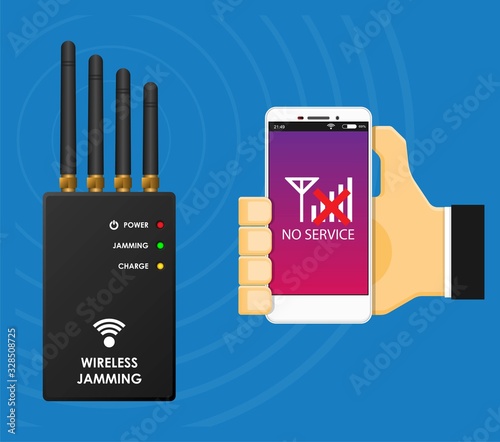 Portable Wireless Mobile Signal Jamming for Prevent Bomb Terrorist Security Electronic Device