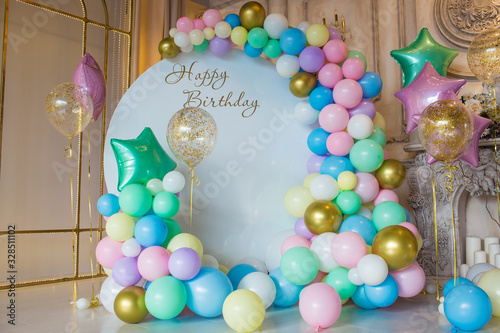 The decor of the birthday	