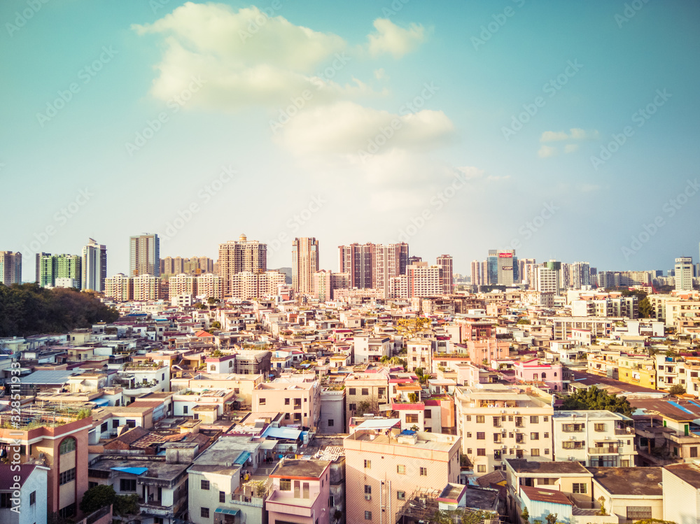 view of the city in Guangdong, China