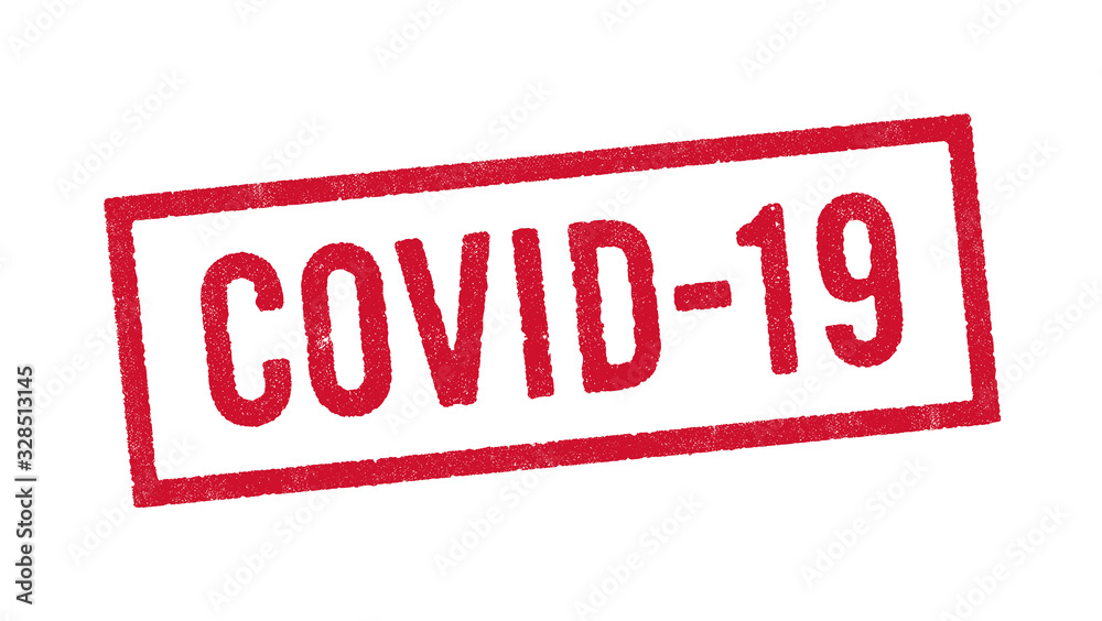 Vector illustration of the word Covid-19 (abbreviation of Coronavirus disease 2019) in red ink stamp Vector illustration of the word Covid-19 (abbreviation of Coronavirus disease 2019) in red ink stamp