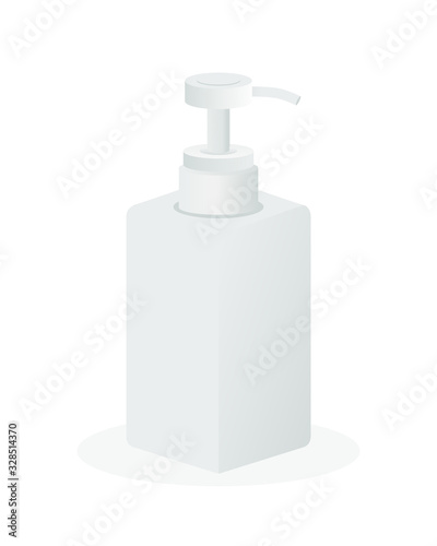 3d Hand sanitizer pump bottle, washing gel, alcohol gel