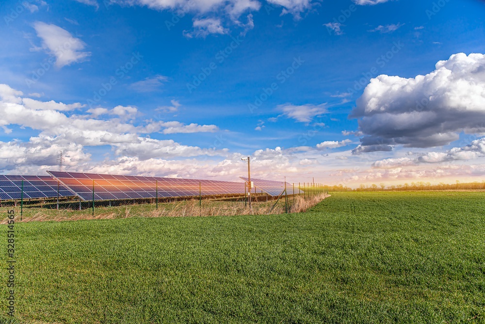 Fototapeta premium Solar panel . energy of the sun . 