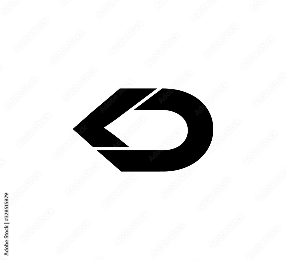 Initial 2 letter Logo Modern Simple Black LD Initial 2 letter Logo Modern Simple Black LD