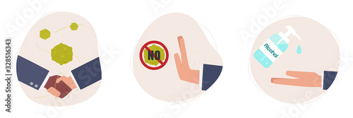 Should avoid viruses from touching people or objects and wash your hands thoroughly with alcohol
