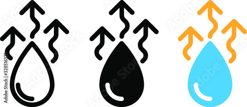 Quick drying icon, vector illustration