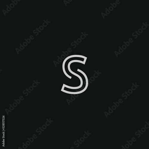 S Letter Triangle Logo Template Illustration Design.