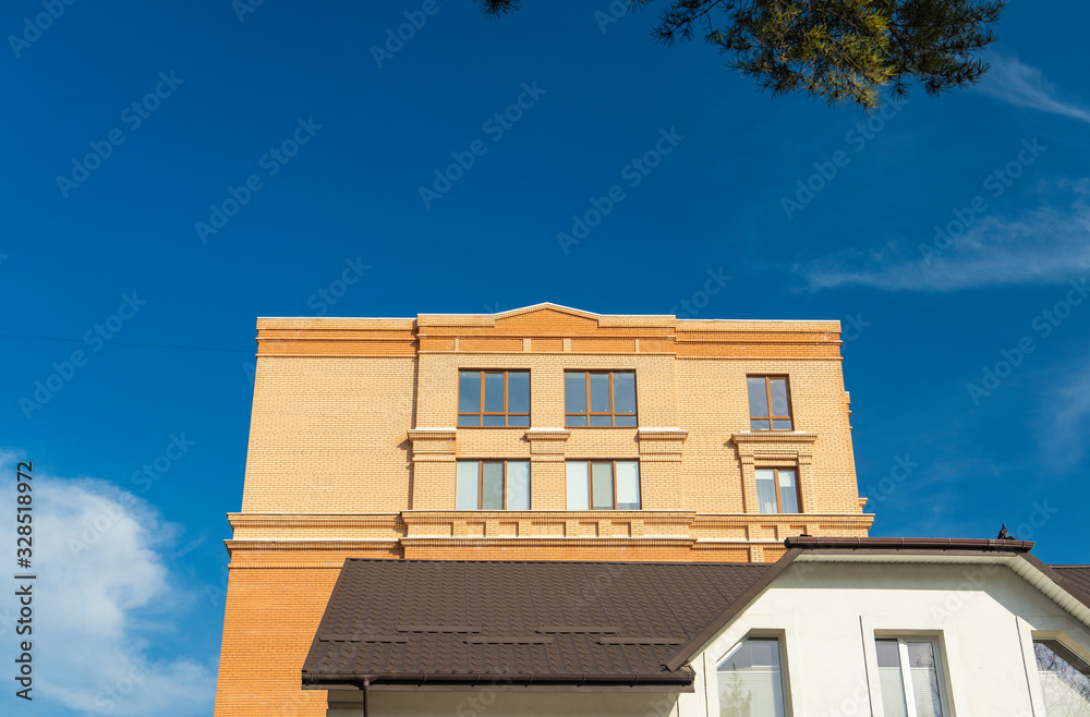common multi familiar living building apartment house in city street ... - Familiar Buildings Feel Completely Different