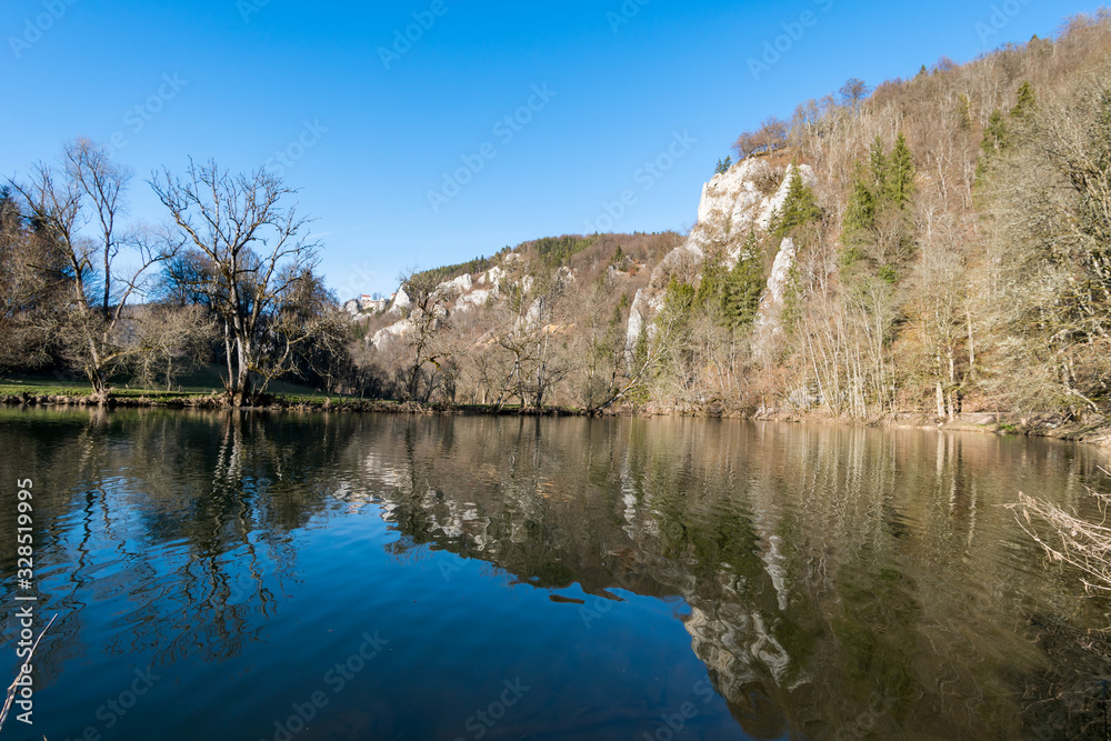 Hike in spring in the beautiful Danube valley