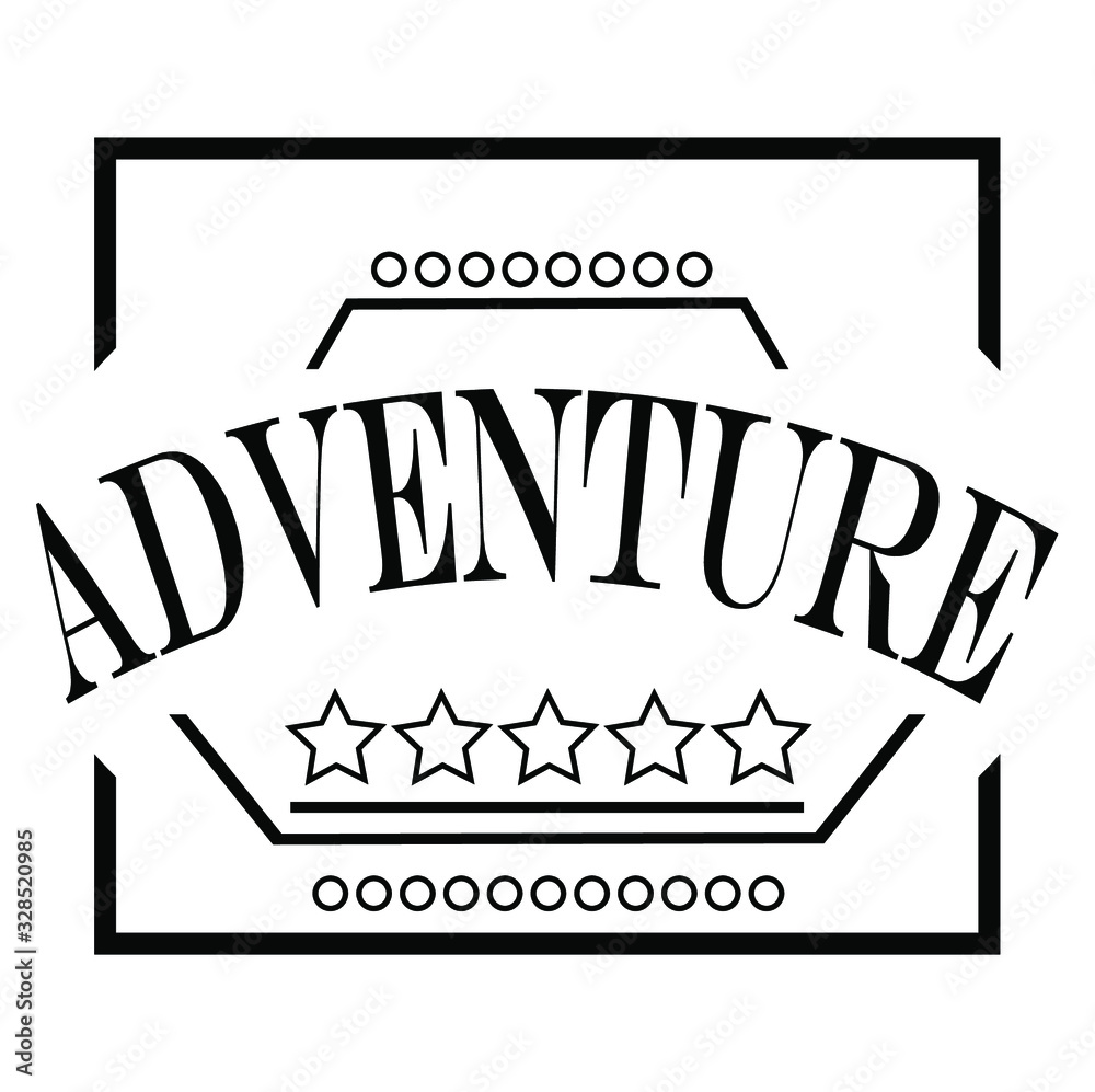 vector illustration of a stamp adventure vector illustration of a stamp adventure
