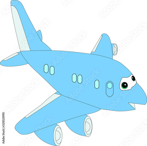 vector illustration of an airplane