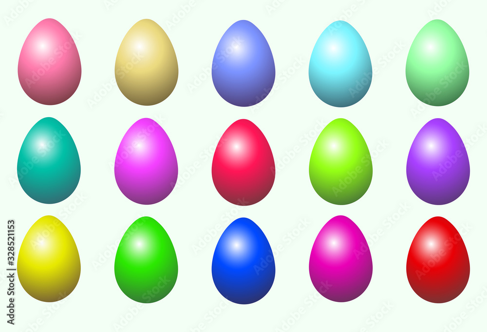 Easter eggs, vector object for design, for your creativity, Vector set of colored eggs, layout, template. Easter eggs, vector object for design, for your creativity, Vector set of colored eggs, layout, template.