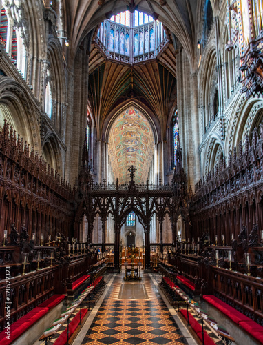 Awe-inspiring interior of Norman era cathedral