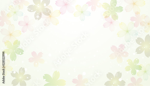 background illustration of cherry blossoms