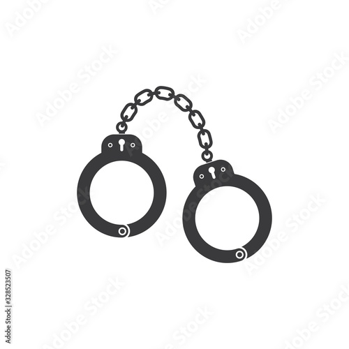handcuff vector icon illustration design