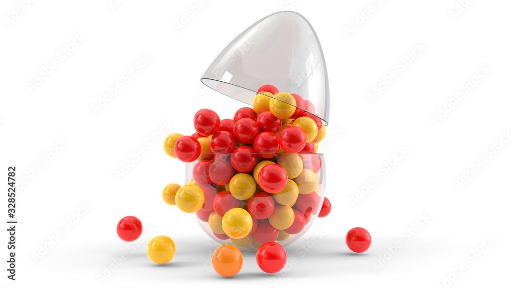 candy container easter egg. 3d illustration candy container easter egg. 3d illustration