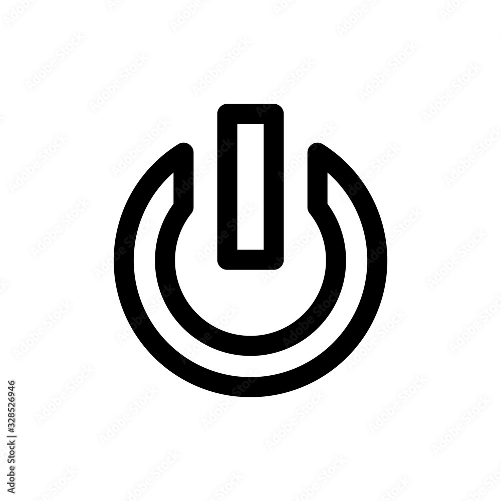 turn off,on icon vector template turn off,on icon vector template