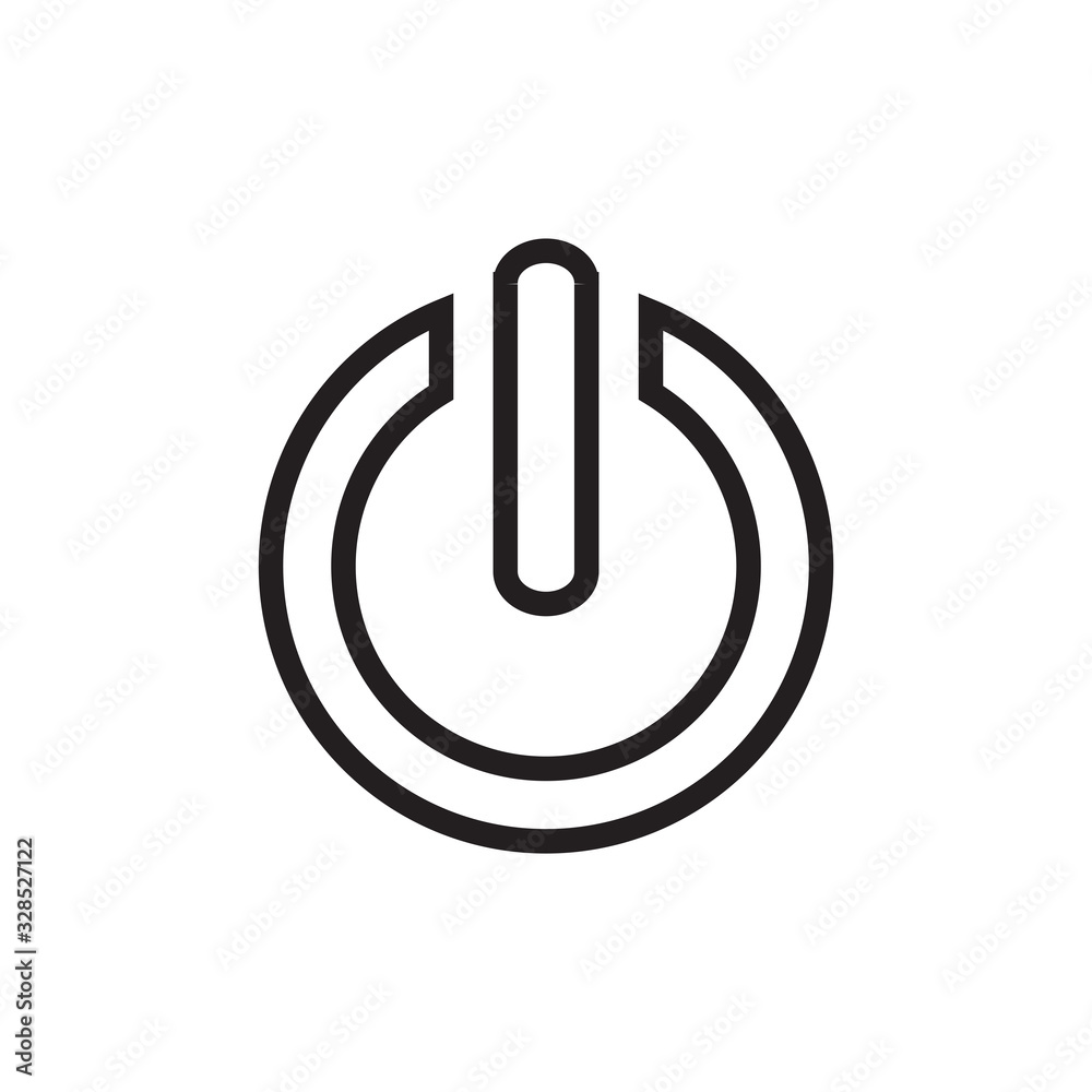 turn off,on icon vector template turn off,on icon vector template