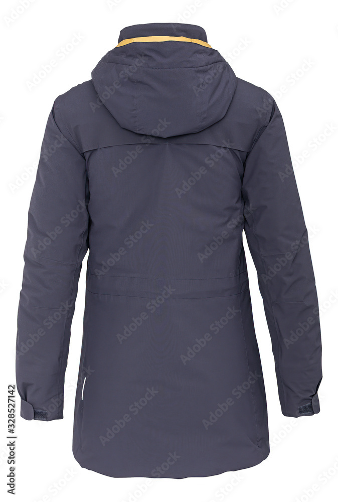 Coat outdoor ladies on invisible mannequin with clipping path Coat outdoor ladies on invisible mannequin with clipping path
