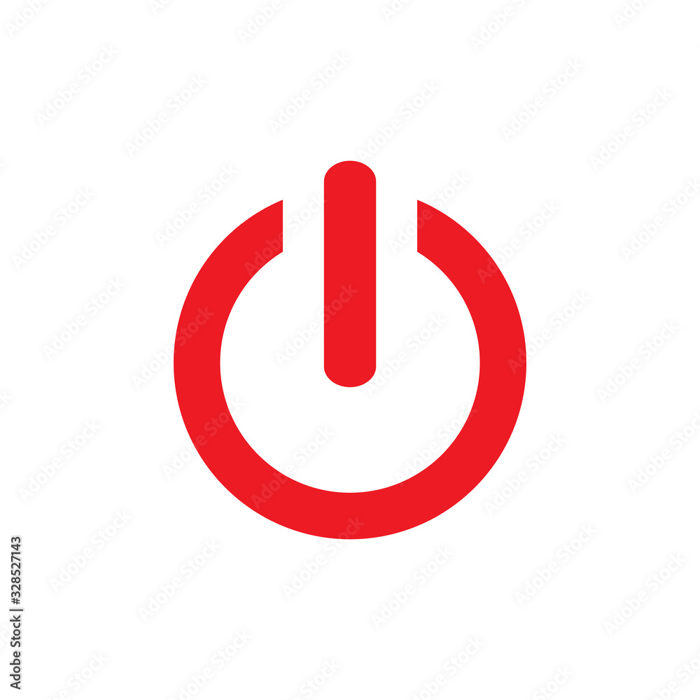 turn off,on icon vector template turn off,on icon vector template