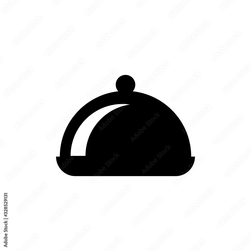 Obraz premium tray food icon vector template