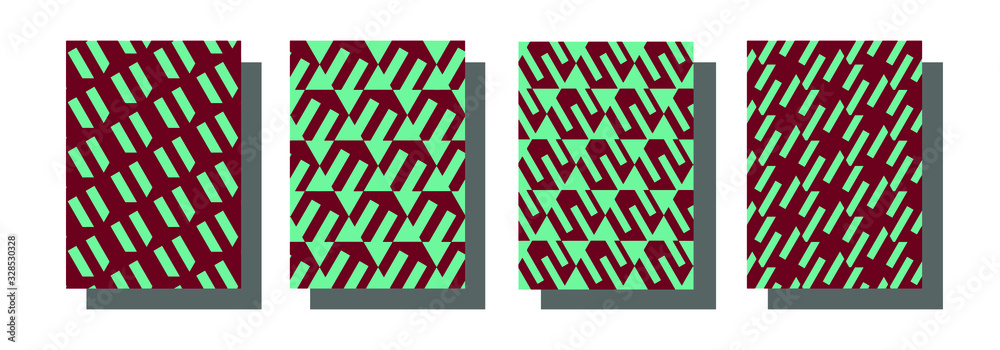 set of patterns cards. abstract vector. geometrc set of patterns cards. abstract vector. geometrc