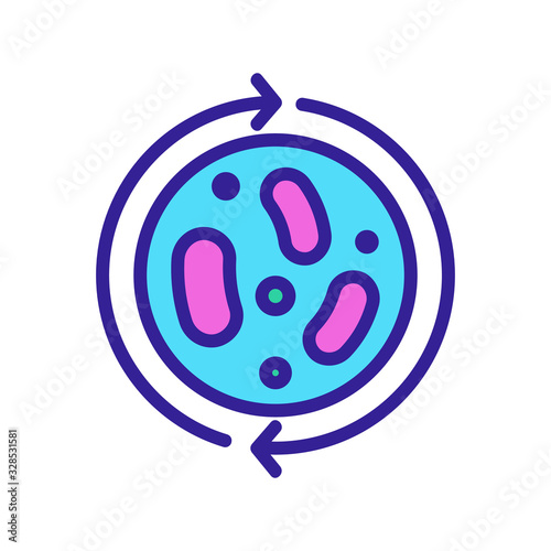 probiotic icon vector. Thin line sign. Isolated contour symbol illustration