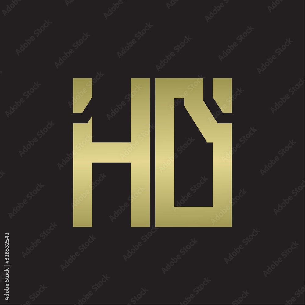 HD Logo with squere shape design template with gold colors HD Logo with squere shape design template with gold colors