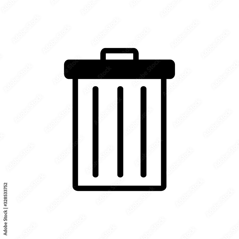 trash can icon vector template trash can icon vector template
