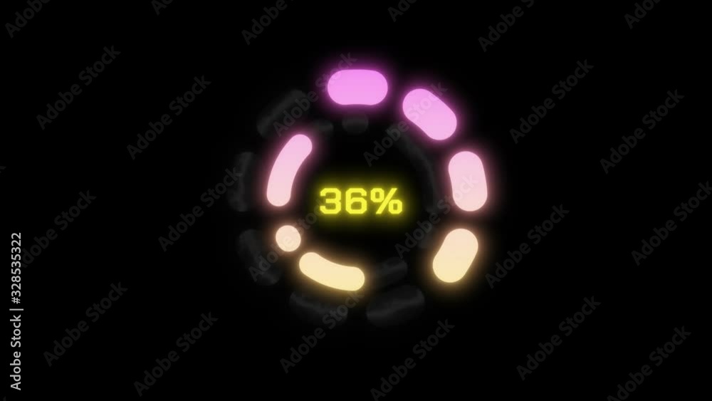 Futuristic Progress Bar Loading Animation Futuristic Progress Bar Loading Animation