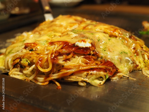 チーズお好み焼き