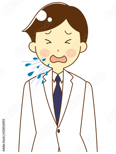 People coughing and sneezing