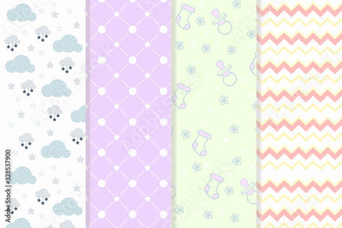 Baby theme pattern pastel colour