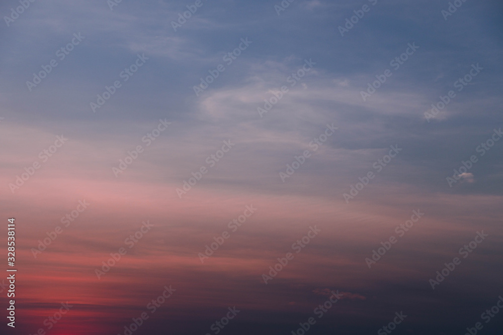 Vibrant Cloudscape in Sunrise