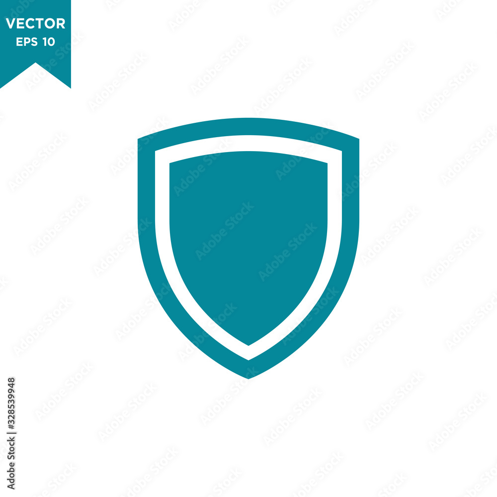 shield icon vector logo template in trendy flat design shield icon vector logo template in trendy flat design