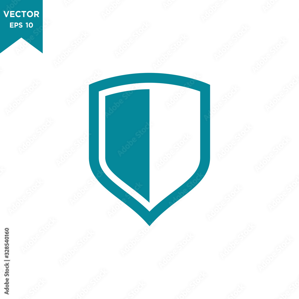shield icon vector logo template in trendy flat design shield icon vector logo template in trendy flat design