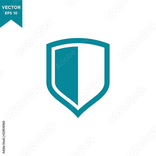 shield icon vector logo template in trendy flat design Free Download shield icon vector logo template in trendy flat design - GFXLoad