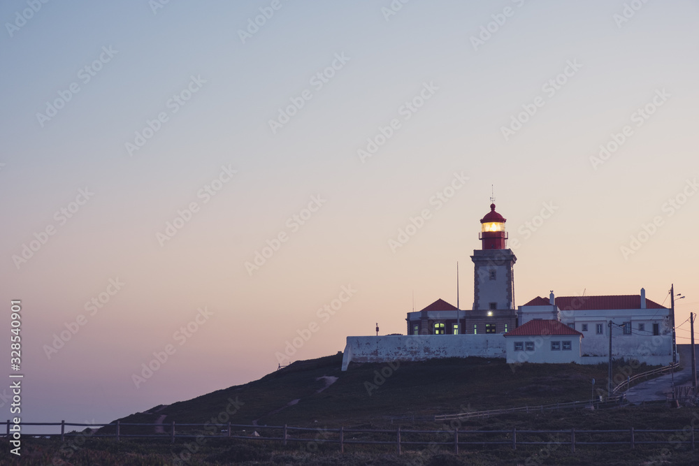 Lighthouse in Cabo da Roca, Most Western Point of Europe, Portugal