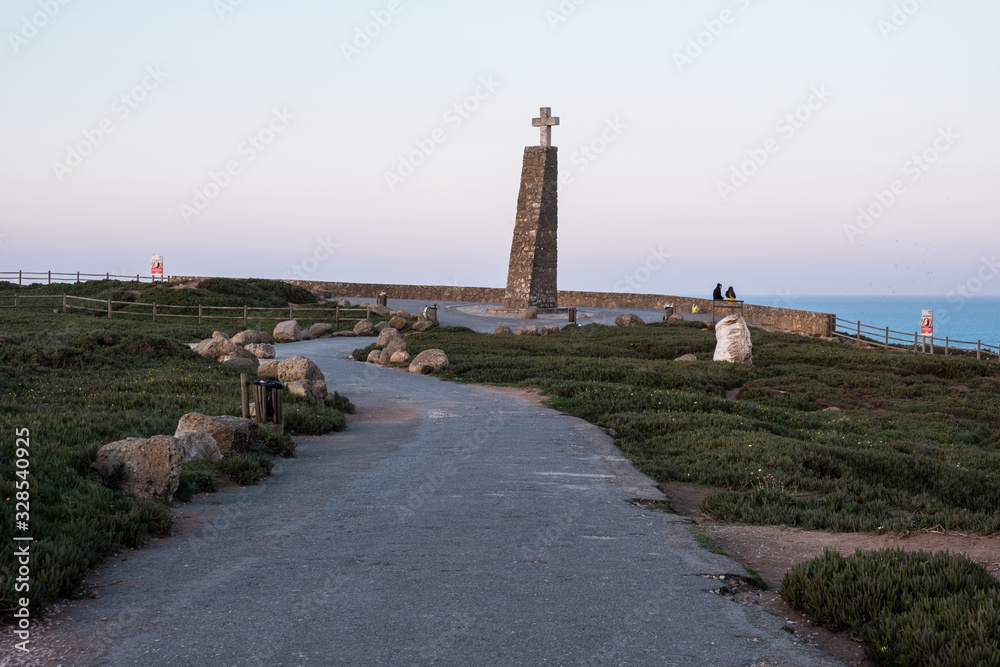 Monument at Cabo da Roca, the western point of Europe, Portugal