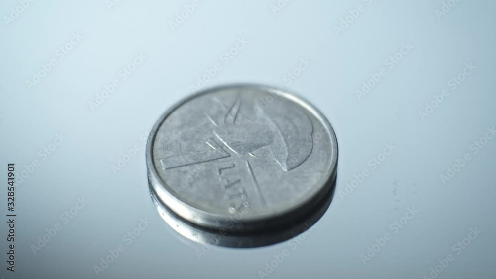 1 lats 2004 - Mushroom Closeup Coin of the Latvian republic 1 lats 2004 - Mushroom Closeup Coin of the Latvian republic