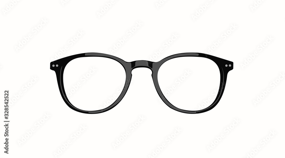 Vector Isolated Illustration of Glasses Vector Isolated Illustration of Glasses