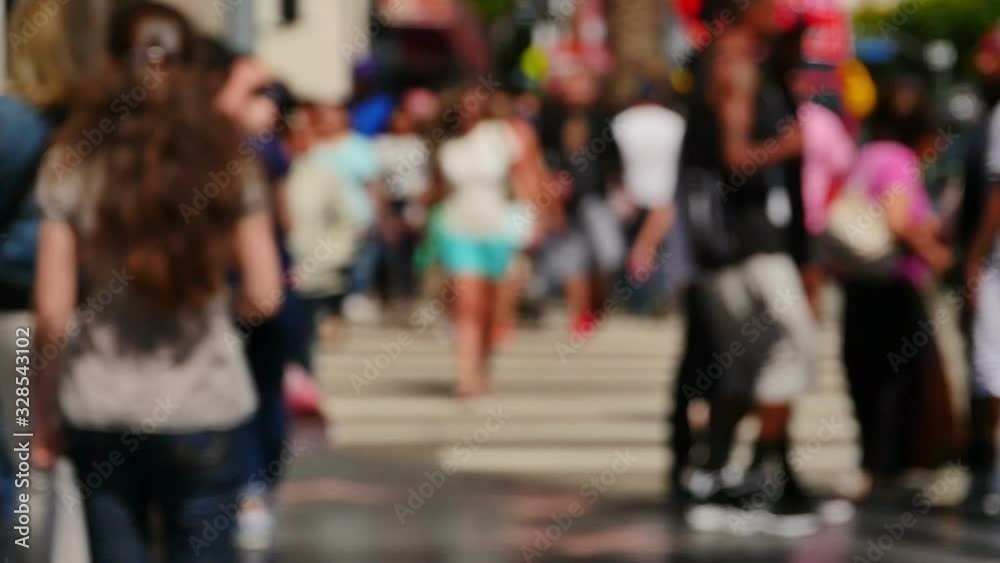 Hollywood Slow Motion Tourists Walking on Walk of Fame Hollywood Blvd California USA 96fps Hollywood Slow Motion Tourists Walking on Walk of Fame Hollywood Blvd California USA 96fps