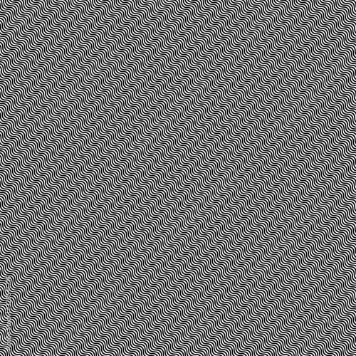 Hypnotic waves black white seamless pattern