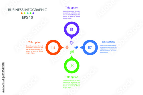 Infographic template design, infographic element