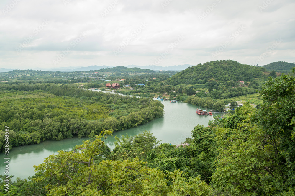 ASIA THAILAND PRANBURI LANDSCAPE RIVER