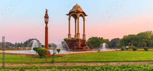 Obraz na płótnie India Gate and the Canopy, beautiful morning panorama w salonie