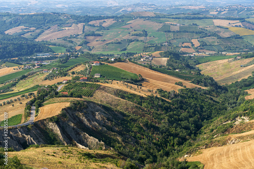 Rural landscape from Ripatransone, Marches, Italy