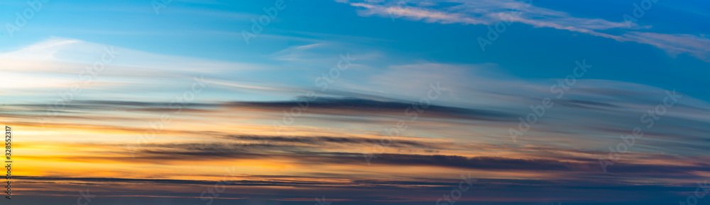 Fantastic dark thunderclouds at sunrise Fantastic dark thunderclouds at sunrise