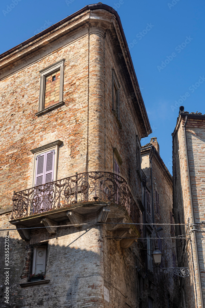 Ripatransone, medieval town in Marches, Italy