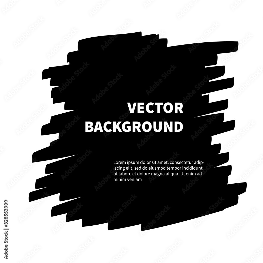 Vector black banner design. Vector logo design element for